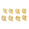 Natural Pearl Stud Earring Findings KK-M251-01G-1