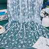 Snowflake Pattern Polyester Mesh Fabric DIY-WH0581-12A-5