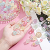96Pcs 2 Style Transparent Acrylic Beads TACR-AR0001-06-3