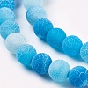 Natural Crackle Agate Beads Strands G-G055-6mm-2-3