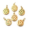304 Stainless Steel Rhinestone Pendants STAS-R159-54G-1