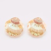 K9 Glass Rhinestone Pendants GLAA-F083-02A-2