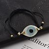 Evil Eye Acrylic Link Bracelets BJEW-U027-01G-5