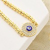 Brass Micro Pave Cubic Zirconia Slider Bracelets for Women BJEW-S158-08G-02-2