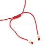 Adjustable Handmade Evil Eye Lampwork Beads Braided Bead Bracelets for Men Women BJEW-JB12485-02-4