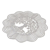 201 Stainless Steel 3D Rotating Hanging Wind Spinner STAS-B122-01P-08-2