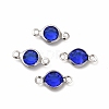 304 Stainless Steel with Glass Connector Charms STAS-G305-08P-04-3
