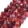 Natural Agate(Dyed & Heated) Beads Strands G-K425-B05-01-2