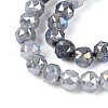 Anti-Tarnish Electroplate Glass Beads Strands GLAA-N064-6mm-01-3