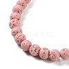Synthetic Lava Rock Dyed Beads Strands G-H311-08A-08-4