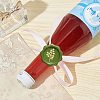 Brass Wax Seal Stamps with Wood Handle AJEW-WH0412-0107-5