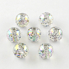 Round AB Color Transparent Acrylic Beads TACR-D005-14mm-06-1