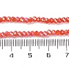 Baking Electroplate Glass Beads Strands DGLA-A039-J8mm-BM-5
