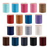 18 Rolls 18 Colors Waxed Polyester Cord YC-YS0001-02-1