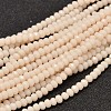 Faceted Rondelle Glass Beads Strands X-GLAA-I033-3mm-04-1