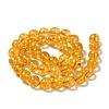Natural Citrine Beads Strands G-E326-10mm-01-2