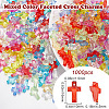 1000Pcs Transparent Acrylic Pendants MACR-SP0001-11-2