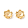 6-Petal Brass Bead Caps KK-A162-03G-3