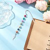Natural Imperial Jasper Round Beads Bookmarks AJEW-JK00389-1