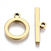 PVD Vacuum Plating 201 Stainless Steel Toggle Clasps STAS-Q241-007G-NF-1