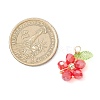 7Pcs Glass Pendants PALLOY-JF04732-2