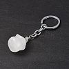 Natural Quartz Crystal Keychains KEYC-P011-04P-11-4