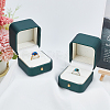PU Leather Ring Boxes LBOX-WH0002-01-5