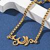 304 Stainless Steel Link Bracelets BJEW-Z107-01G-2