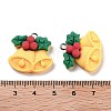 Christmas Theme Opaque Resin Pendants RESI-N039-100-3