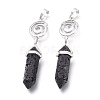 Natural Lava Rock Pointed Big Pendants G-D0021-01P-16-3