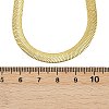 6MM 201 Stainless Steel Flat Snake Chain Necklaces for Women Men NJEW-Z089-01GP-5