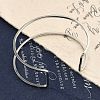 Non-Tarnish 304 Stainless Steel Hollow Open Cuff Bangles for Women LS-BJEW-S155-04P-6
