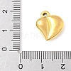 304 Stainless Steel Heart Pendants STAS-R162-01G-06-3