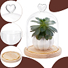 Heart Glass Dome Cover AJEW-WH0794-73-3