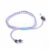 Waxed Polyester Cord Braided Bead Bracelets BJEW-JB04341-03-1