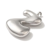 Non-Tarnish 304 Stainless Steel Pendants STAS-M017-08P-26-2