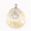 Shell Pendants KK-F751-G-3