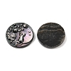 Natural Black Lip Shell Carved Cabochons SSHEL-B006-01B-C-2