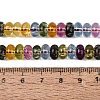 Crackle Transparent Glass Beads Strands GLAA-N074-02A-01-4