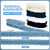 10 Yards 5 Colors Polyester Raw Edge Lace Trim SRIB-PH0001-86-2