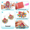 DIY Diamond Painting Geometric Acrylic Earring Kit DIY-TAC0021-19-12