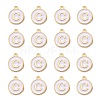 Golden Plated Alloy Charms LS-ENAM-S118-01C-2