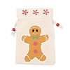 Christmas Theme Cotton Fabric Cloth Bag LS-ABAG-H104-A03-2