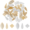 SUPERFINDINGS 60Pcs 6 Style Brass Charms KK-FH0006-01-1