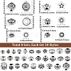 8 Bags Tibetan Style Alloy Beads FIND-SC0017-89-2
