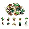 10Pcs 10 Styles Plant Alloy Enamel Pendants ENAM-YW0004-09-1
