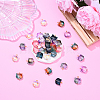 10Pcs Glass Pendants PALLOY-YW00061-01-4