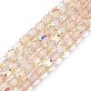 Electroplate Opaque Glass Beads GLAA-F108-10A-13-1