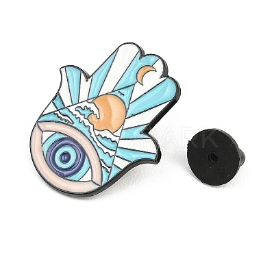 Evil Eye Alloy Enamel Brooch JEWB-K018-37A-EB-1