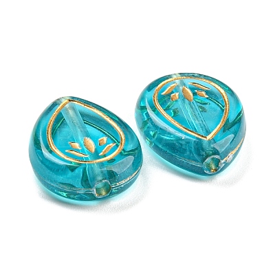 Plating Transparent Acrylic Beads OACR-A024-06A-1